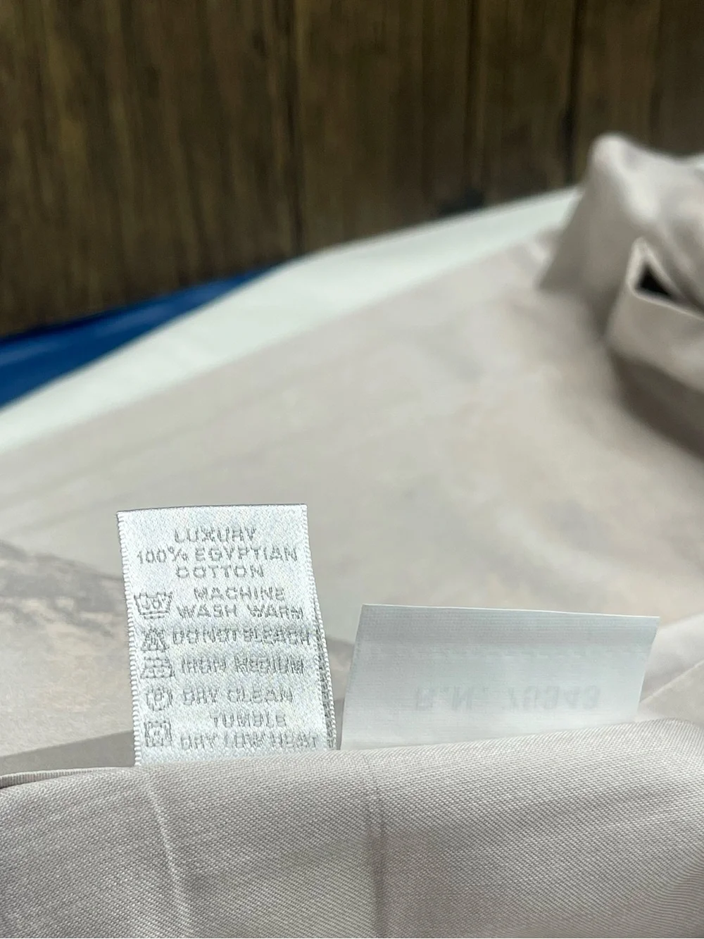 DEA Italian Luxury Linens King Duvet Cover 2 Pillowcases 3 Piece Set Pale Beige